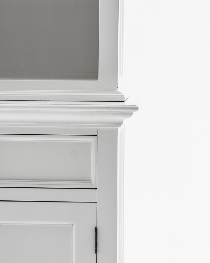 NovaSolo Boekenkast Halifax Hutch - Wit Mahoniehout - 220x145cm