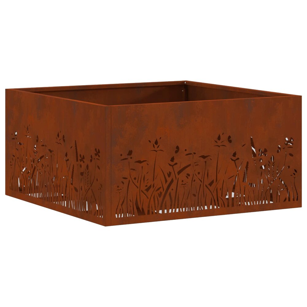 Vuurkorf Bram Bruin 60 x 60 x 30 cm Cortenstaal