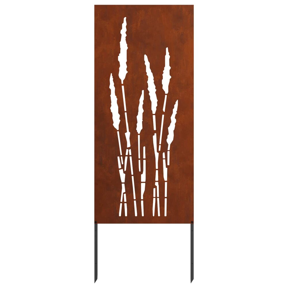 Tuin Privacy Screen Bloemen Roestig 50 x 140 cm Cortenstaal
