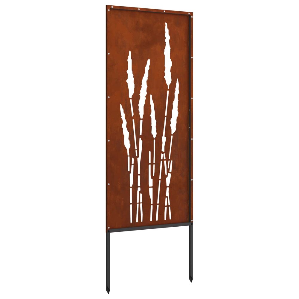 Tuin Privacy Screen Bloemen Roestig 50 x 140 cm Cortenstaal