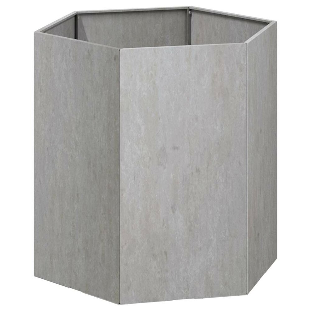 Plantenbak 6-hoekig roestig 40x40x45 cm cortenstaal