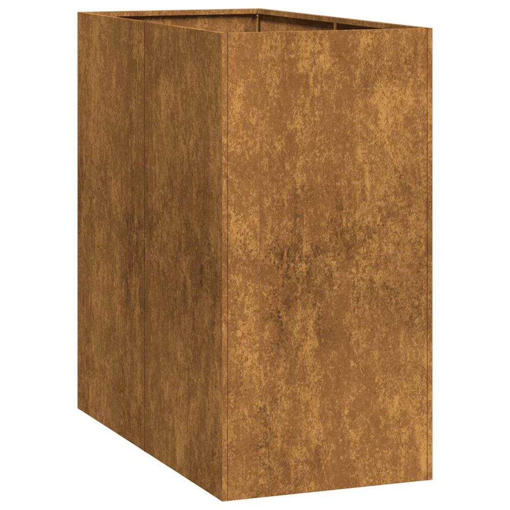 Plantenbak Memo roestig 40x80x80 cm weervast cortenstaal