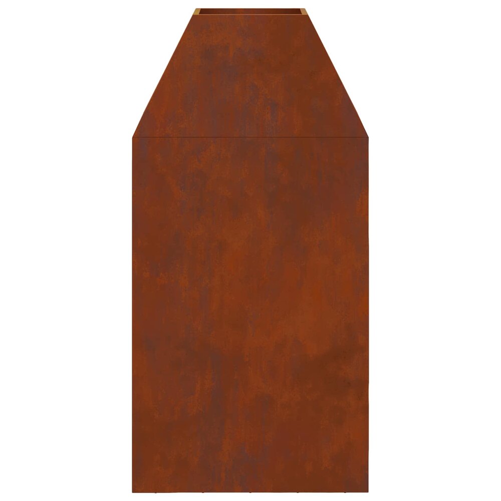 Vuurkorf Xavi Bruin 50 x 50 x 100 cm Cortenstaal tuinhaard
