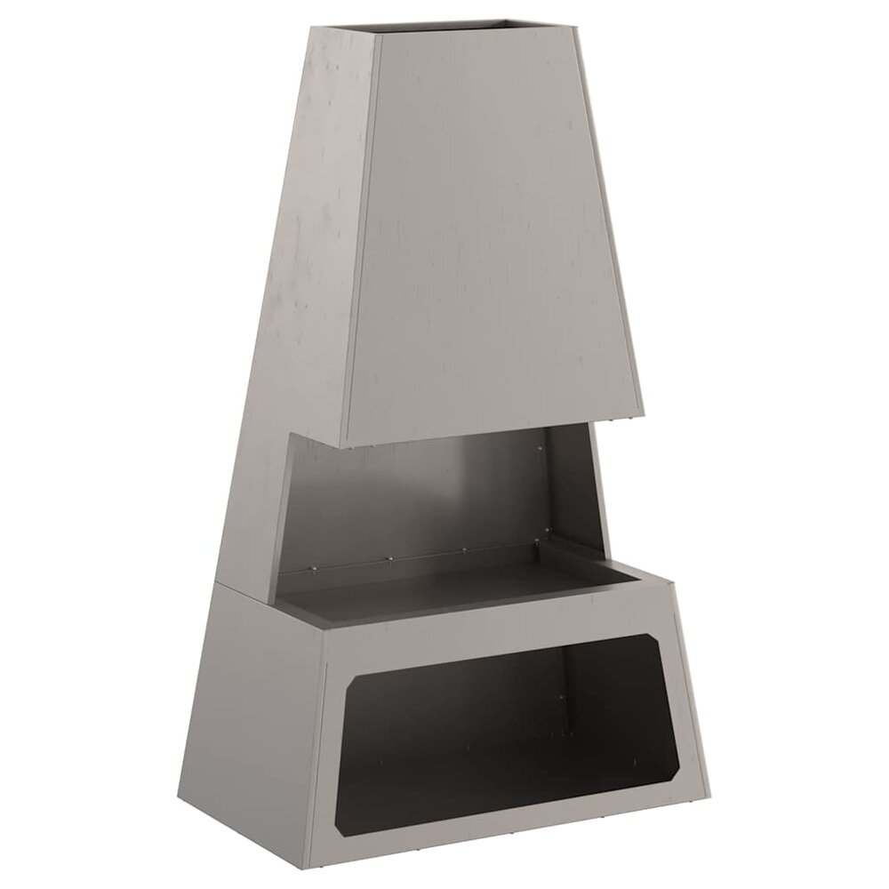 Vuurkorf Hero Bruin 60 x 35 x 100 cm Cortenstaal tuinhaard