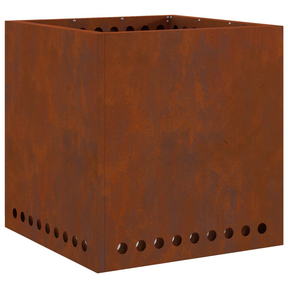 Rookloze Vuurschaal tuinhaard Bruin 48 x 48 x 50 cm Cortenstaal
