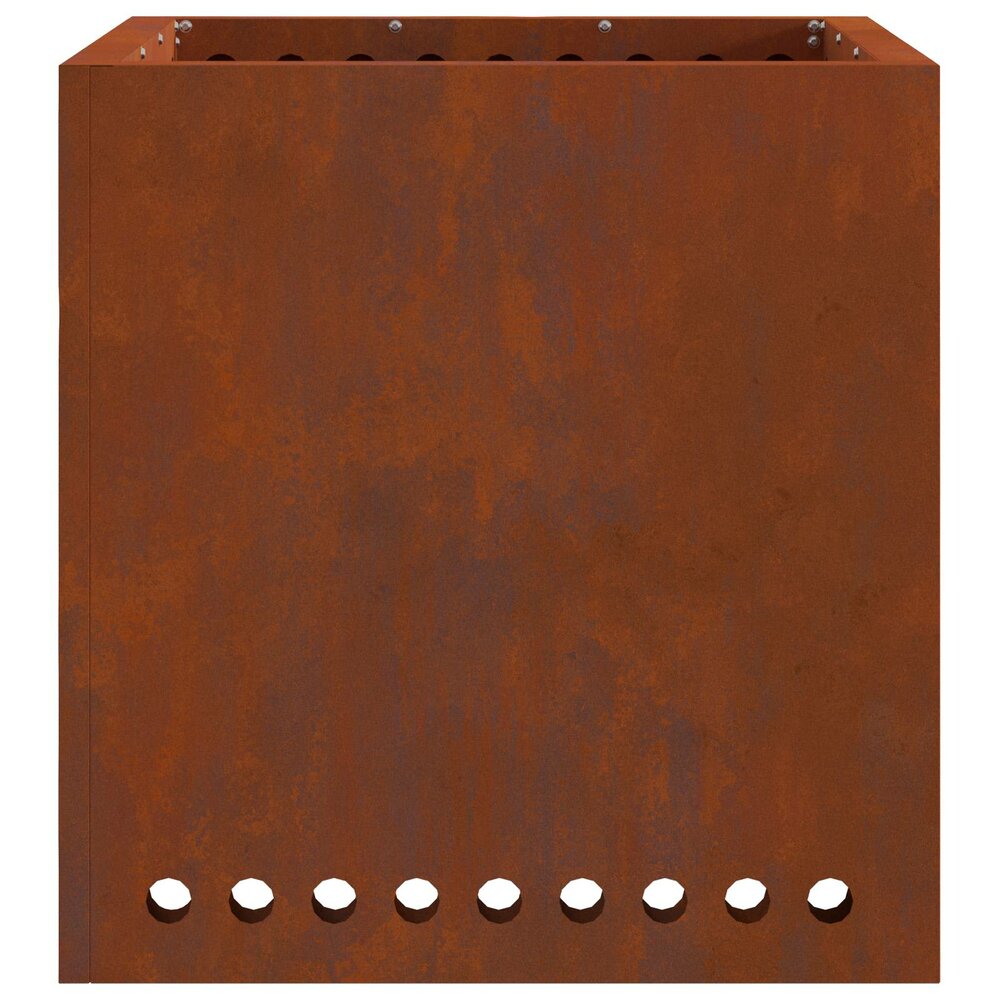 Rookloze Vuurschaal tuinhaard Bruin 48 x 48 x 50 cm Cortenstaal