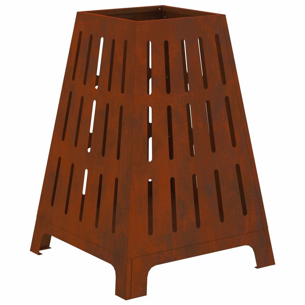 Vuurkorf Corps Bruin 50 x 50 x 70 cm Cortenstaal tuinhaard