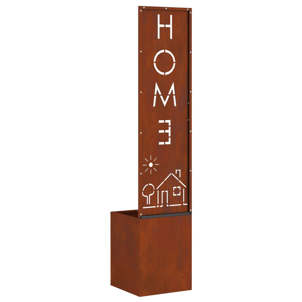 Tuin Privacy Screen Home Roestig 32 x 32 x 150 cm Cortenstaal