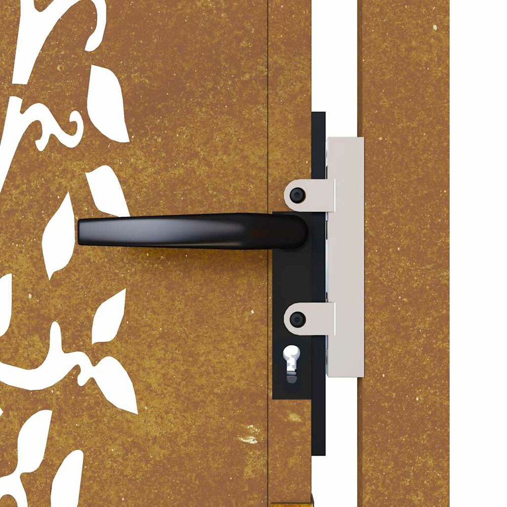 Tuinpoort Alexis 100x200 cm cortenstaal boom ontwerp