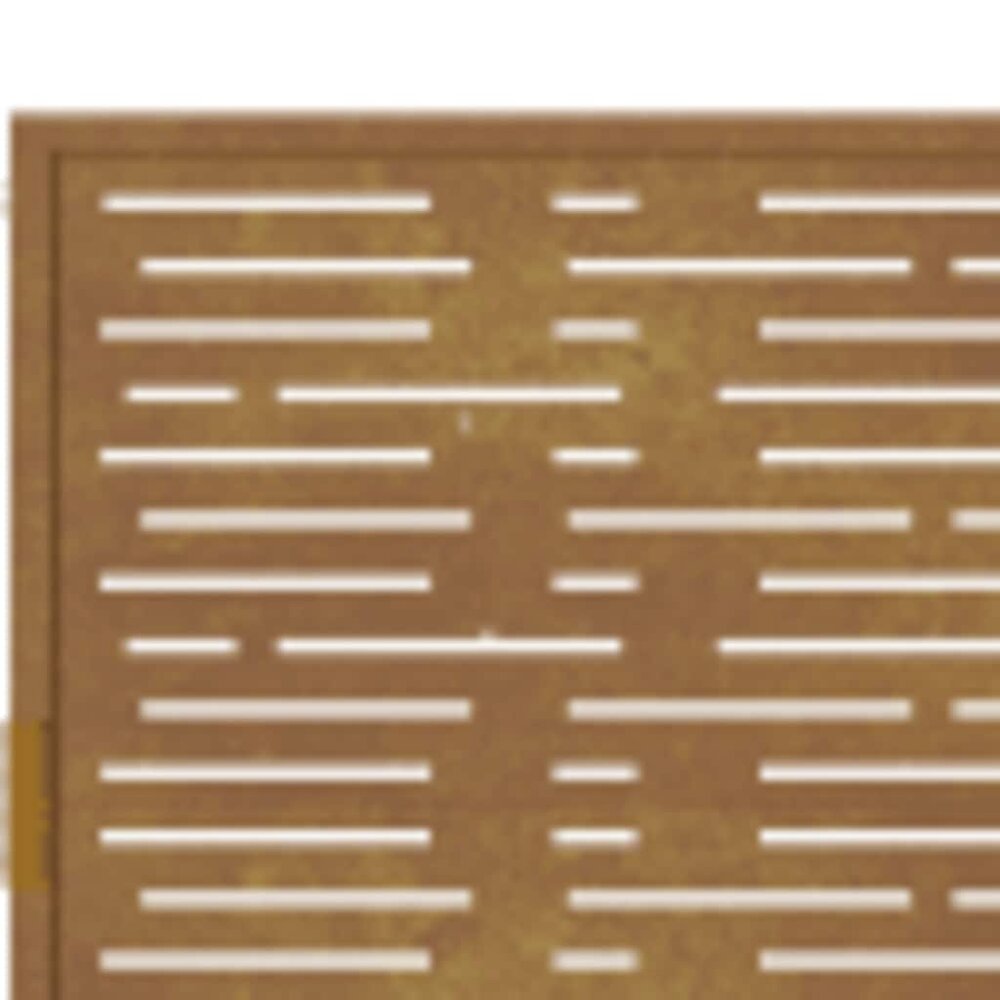 Tuinpoort 100x200 cm rechthoekig cortenstaal