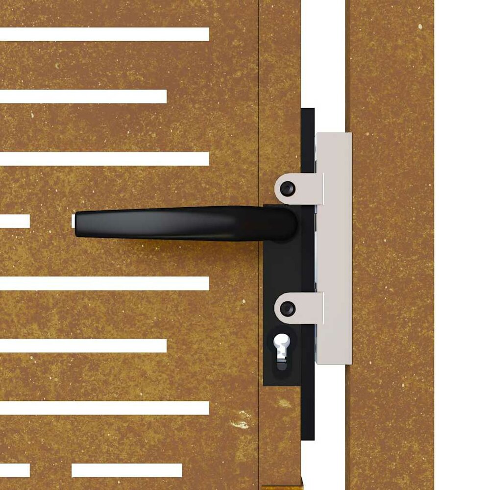 Tuinpoort 100x200 cm rechthoekig cortenstaal