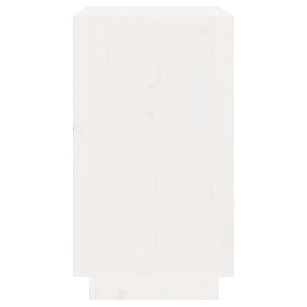 Wijnkast Immo 55,5x34x61 cm massief grenenhout wit