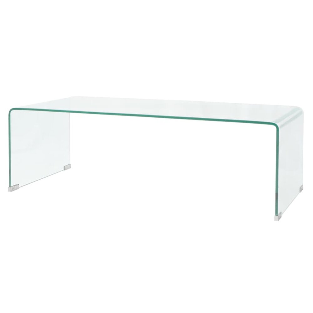 Salontafel Ambrosius 98x45x30 cm gehard glas transparant