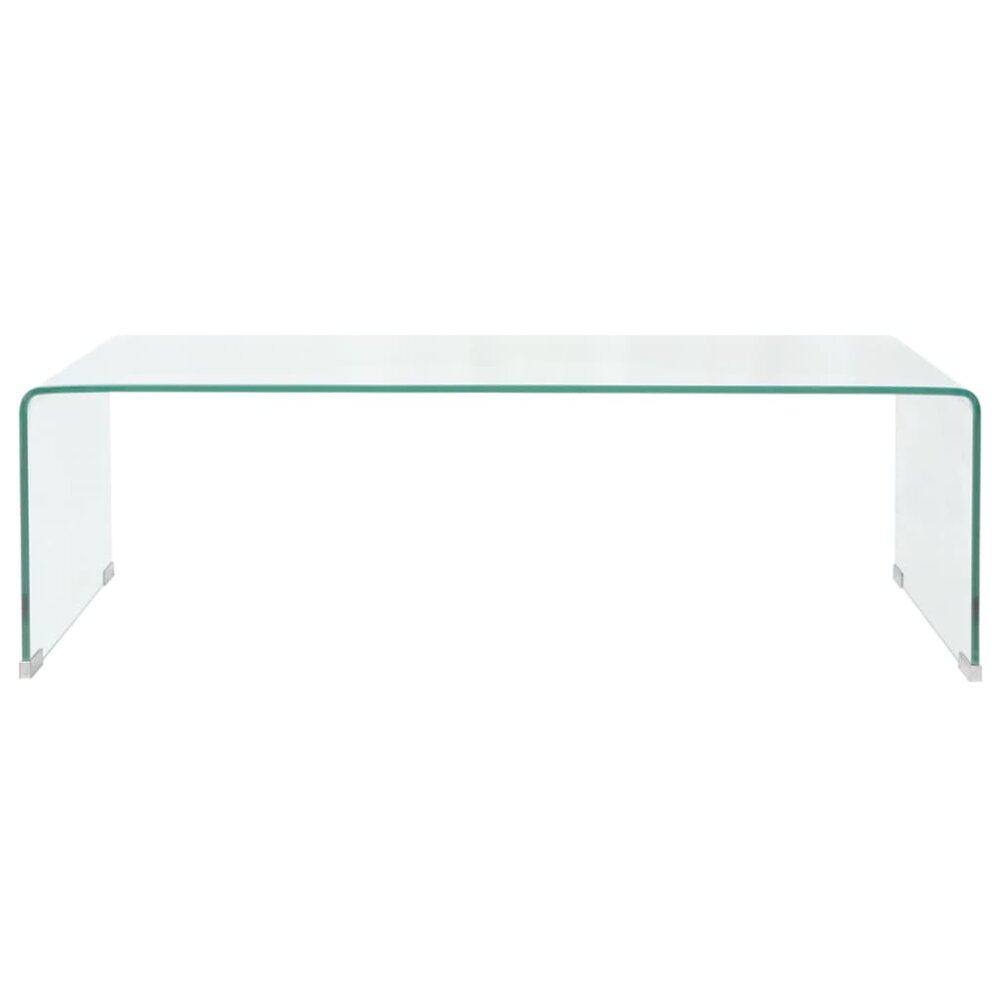 Salontafel Ambrosius 98x45x30 cm gehard glas transparant