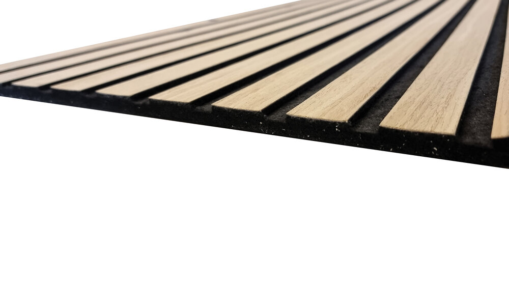 Detail geluidsabsorberend paneel op kast Oxford