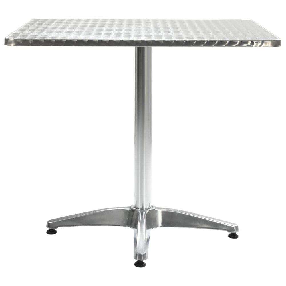 Tuintafel Limo 80x80x70 cm aluminium zilverkleurig