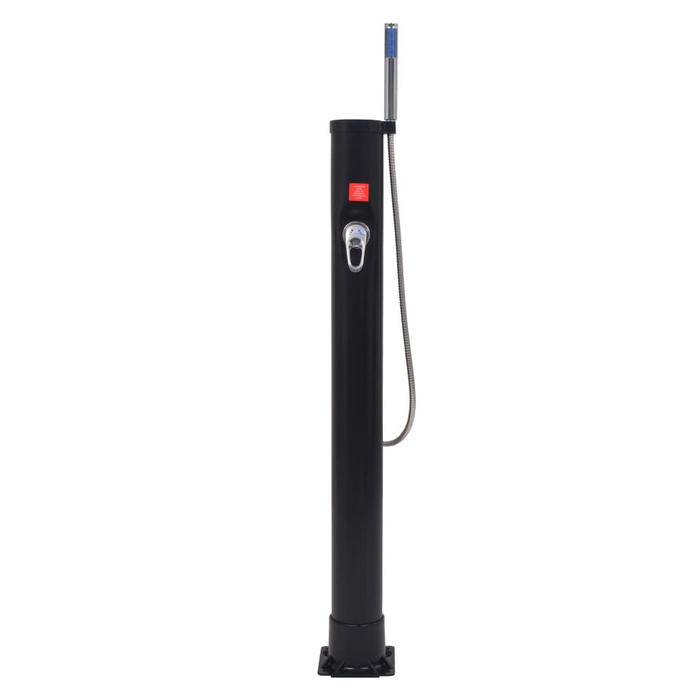 Solar douche 8 L PVC staal met zwart