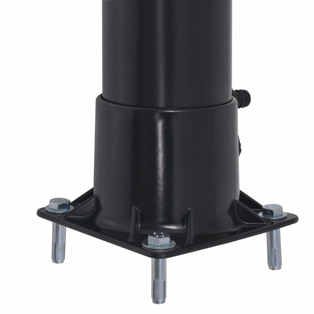 Solar douche 8 L PVC staal met zwart vloerbevestiging