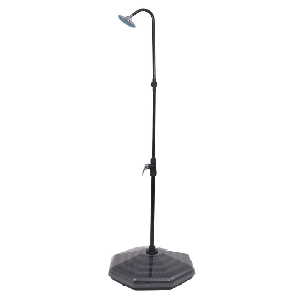 Solar douche Hydra 20 L aluminium HDPE zijaanzicht