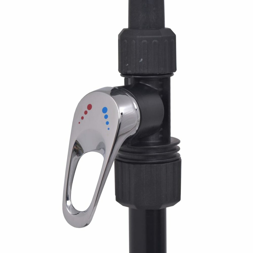 Solar douche Hydra 20 L aluminium HDPE bediening