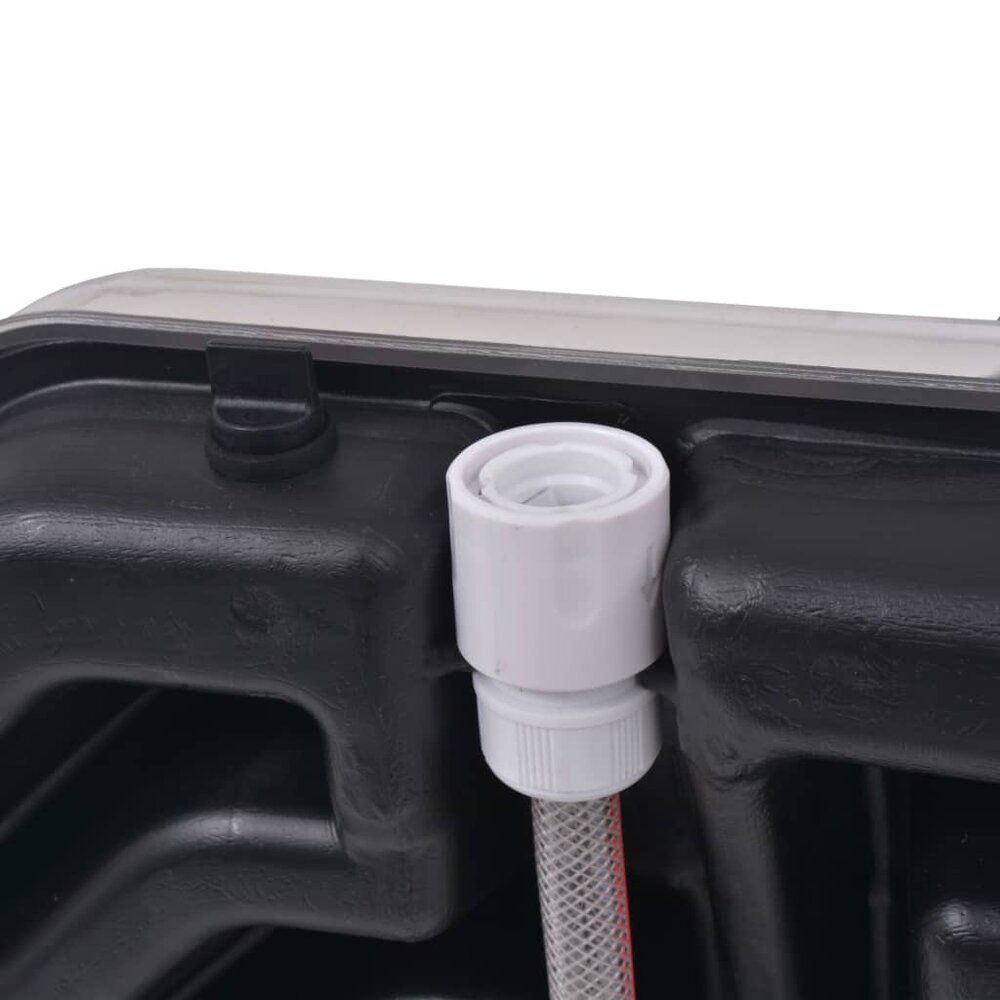 Solar douche Hydra 20 L aluminium HDPE koppeling
