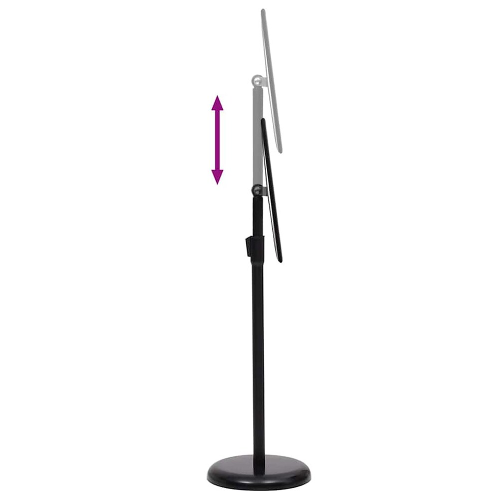 Posterstandaards set 2 stuks Zwart 32.7 x 24 x 108 cm Aluminium