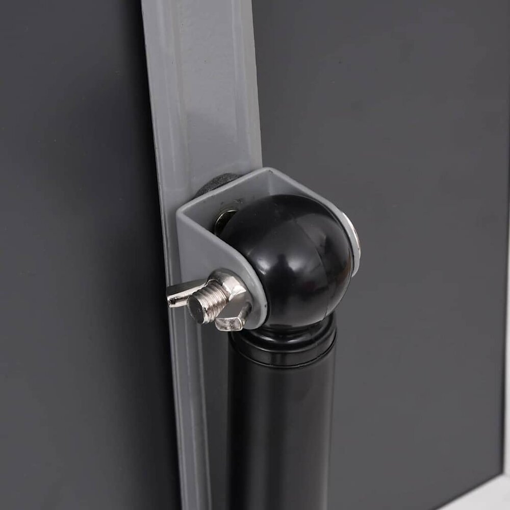 Posterstandaards set 2 stuks Zwart 32.7 x 24 x 108 cm Aluminium