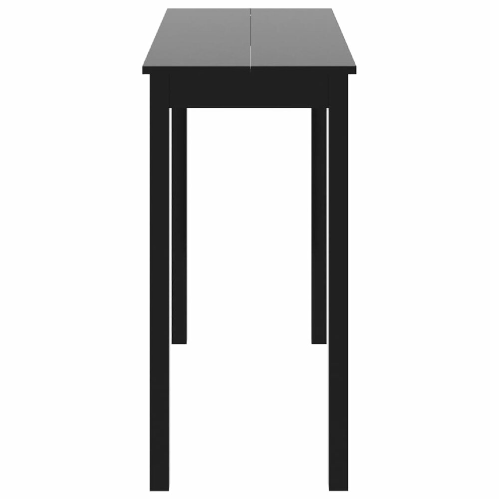 Bartafel Manders 115x55x107 cm MDF zwart