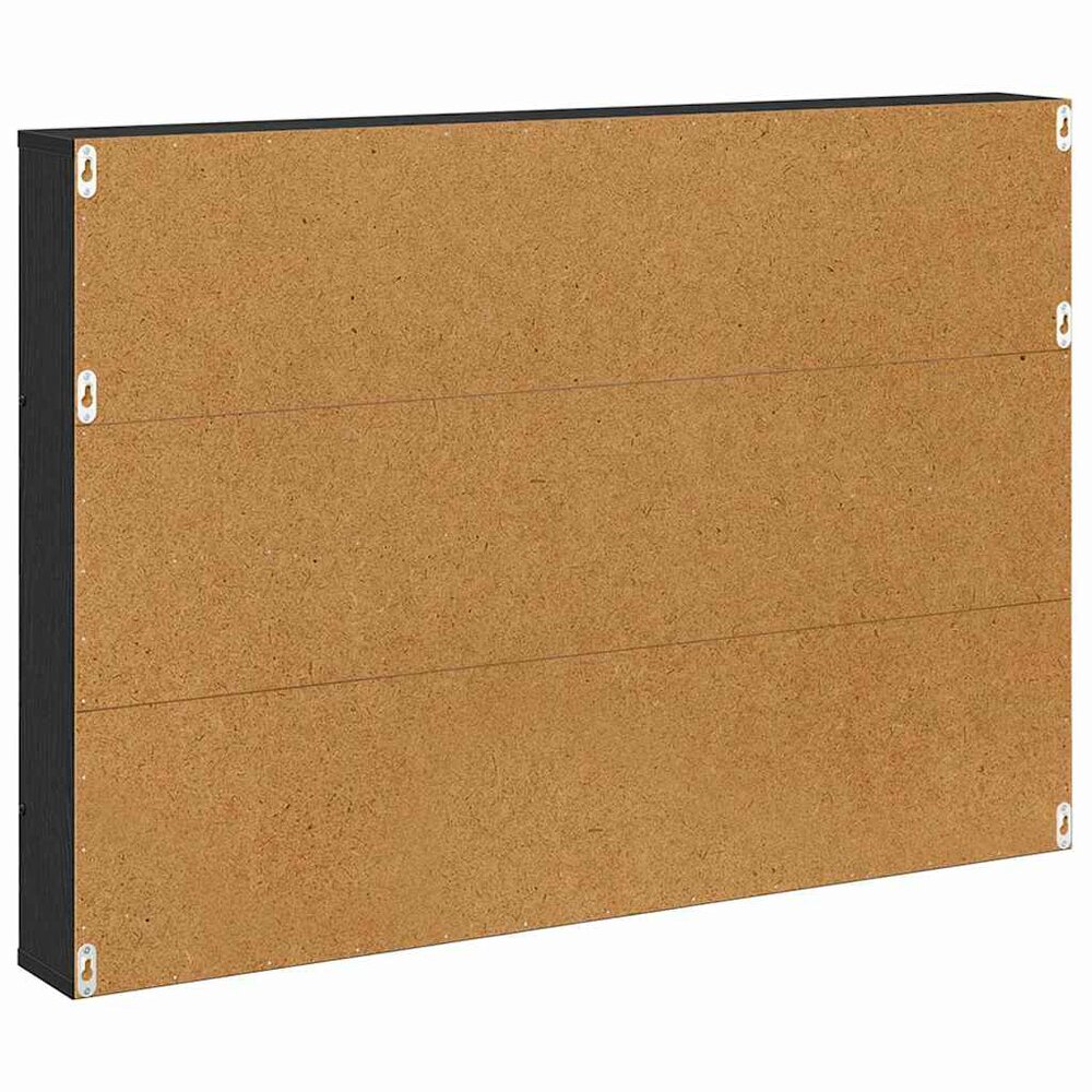 Tijdschrift wandrek Varia 2 st Zwart Eiken 100 x 12 x 70 cm