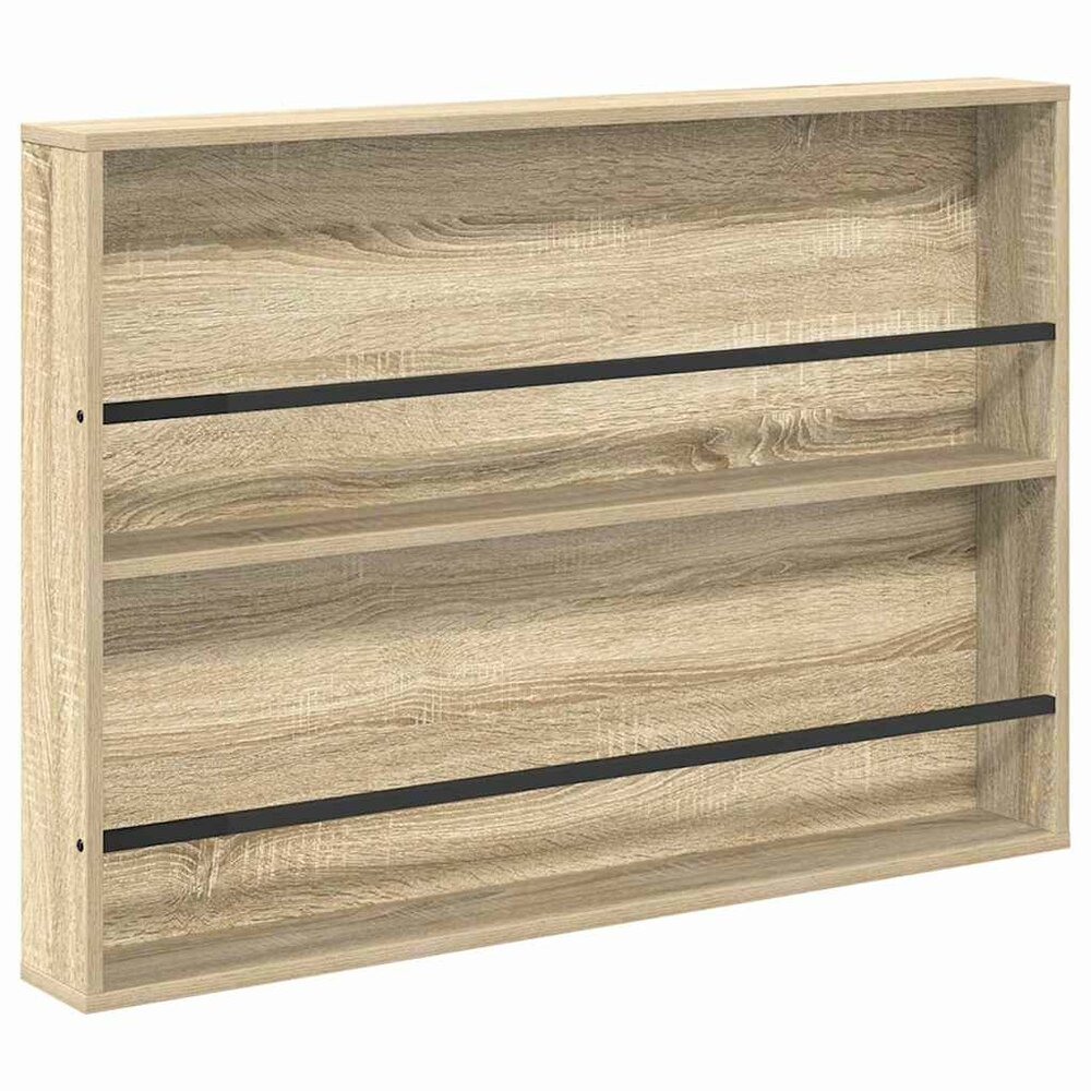 Tijdschrift wandrek Varia 2 st Sonoma Eiken 100 x 12 x 70 cm 