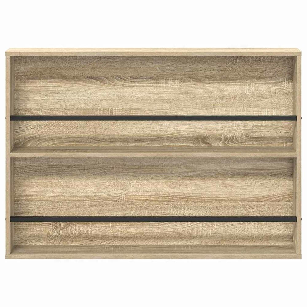 Tijdschrift wandrek Varia 2 st Sonoma Eiken 100 x 12 x 70 cm 