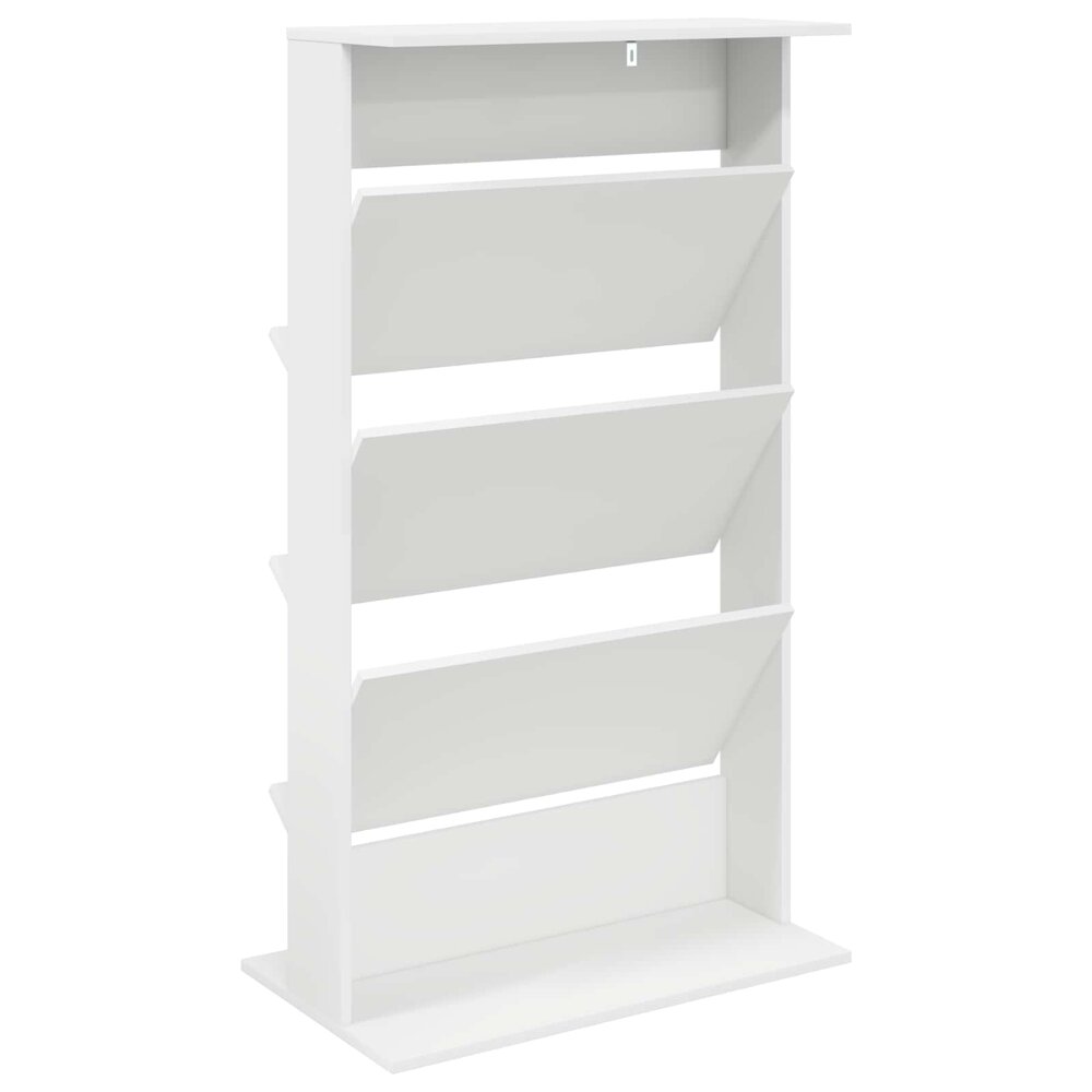 Tijdschrift Rek Magazine Wit 70 x 41 x 126 cm Bewerkt hout