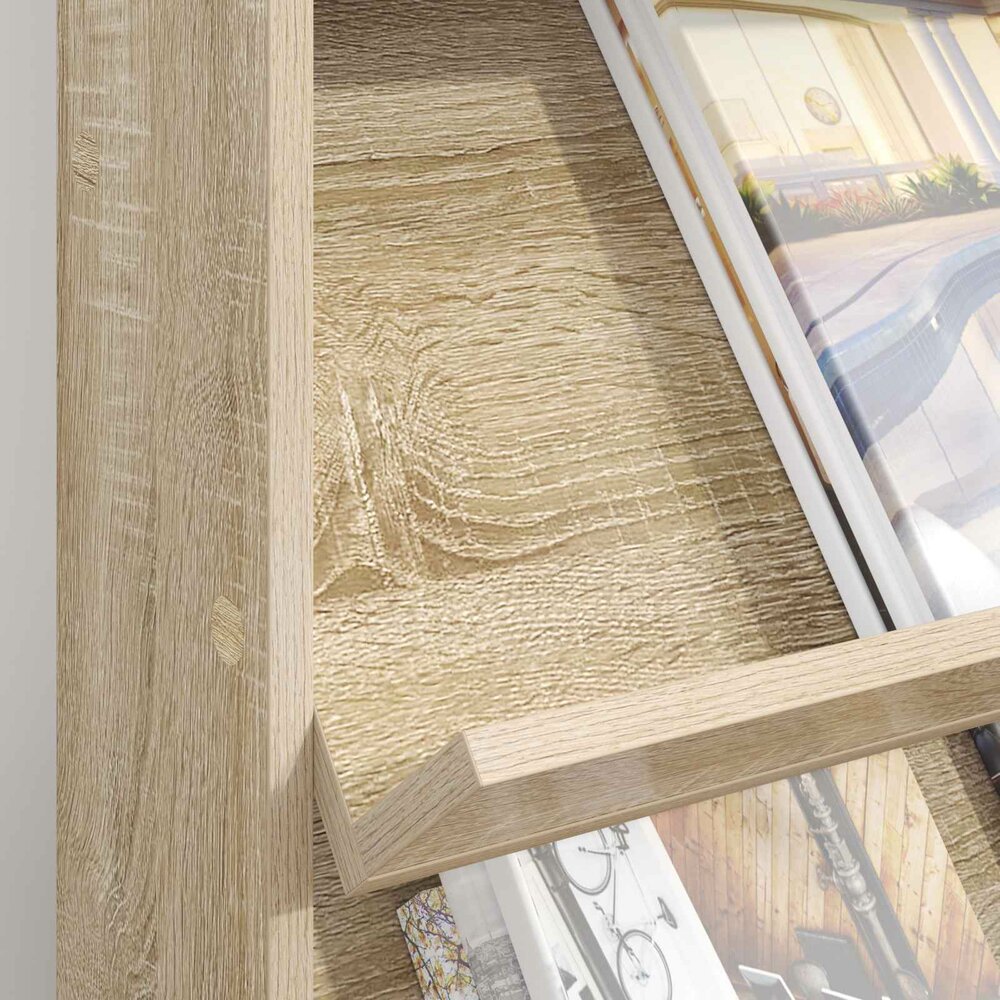 Tijdschrift Rek Magazine Sonoma Eiken 70 x 41 x 96 cm Bewerkt hout