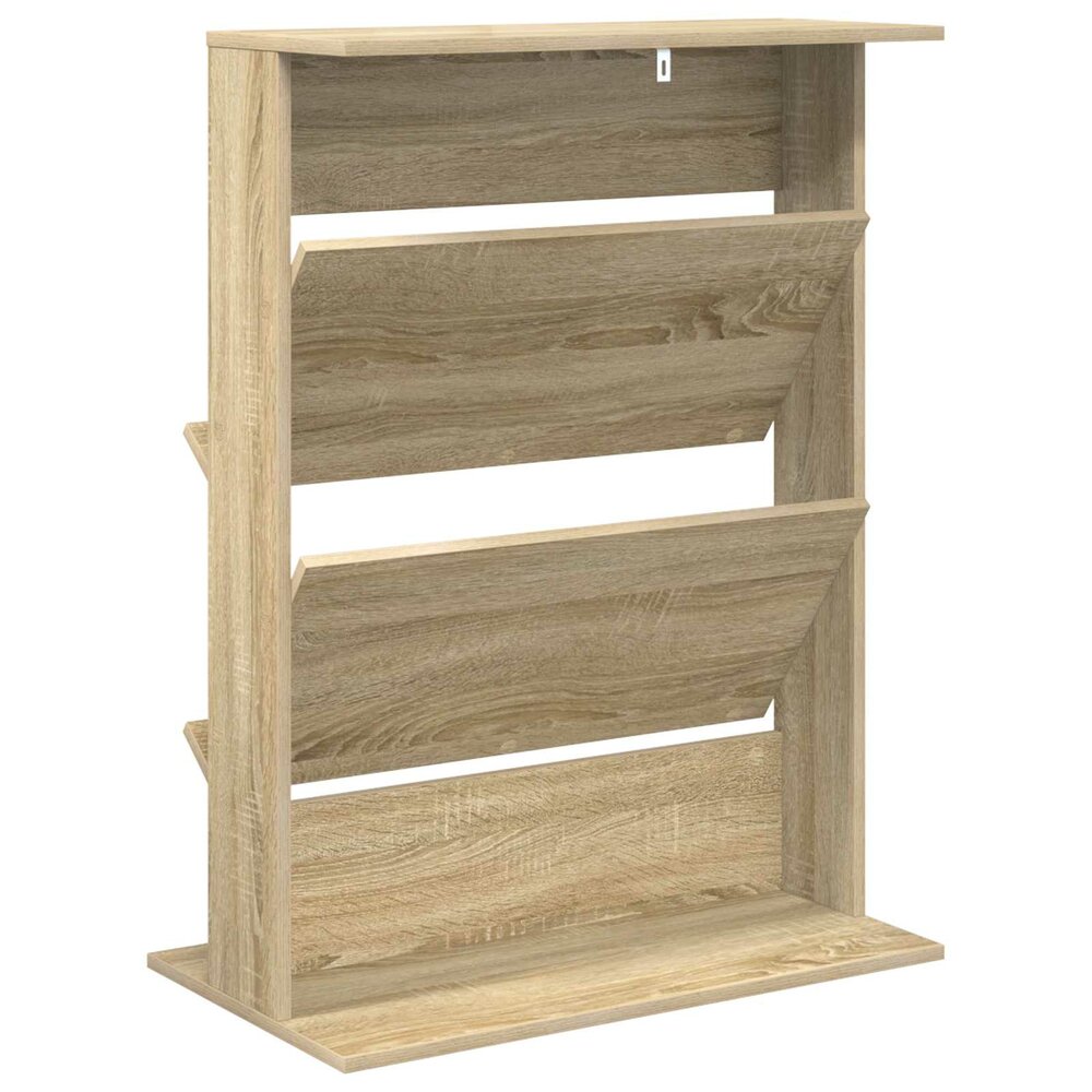 Tijdschrift Rek Magazine Sonoma Eiken 70 x 41 x 96 cm Bewerkt hout - achter aanzicht