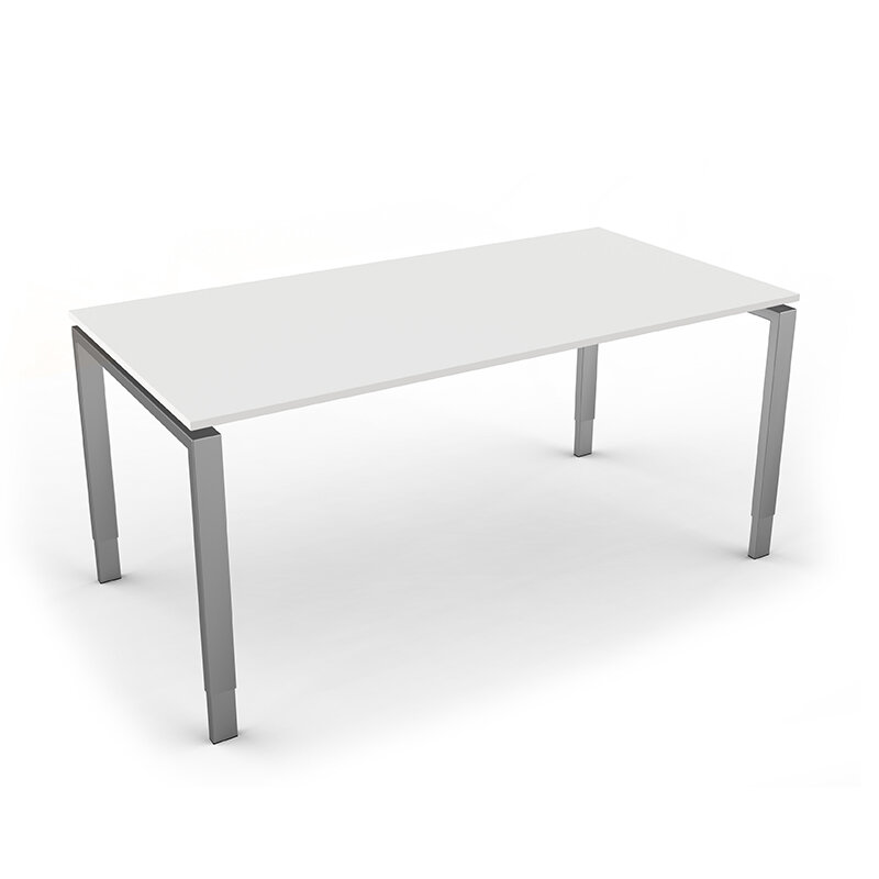 Kerkmann - Eettafel Beta 160cm wit hoogte verstelbaar zijaanzicht