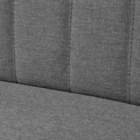 Bank Retrostyle grijs 117x55,5x77 cm stof lichtgrijs