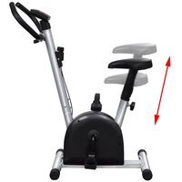 Hometrainer met zadel en display
