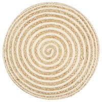 Poef Fez handgemaakt 45x30 cm jute naturel