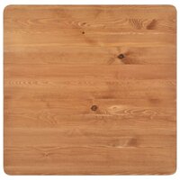 Bartafel Tom 60x60x108 cm massief hout staal zwart