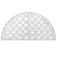 Wandtafel Rococo half rond 72x36x74 cm metaal zilver