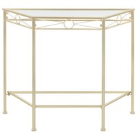 Wandtafel Piaff  87x34x73 cm metaal goud
