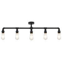 Meubelen-Online - Plafondlamp Indus voor 5xE27 zwart