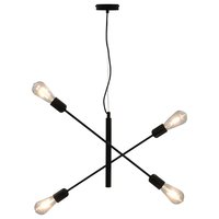 Meubelen-Online- Hanglamp Stylo met Led lampen 2 W E27 zwart