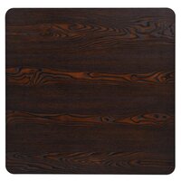 Meubelen-Online - Eettafel Canto 80x80x75 cm MDF en staal donkerbruin