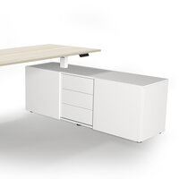 Kerkmann - Bureau Move-3 esdoorn 180cm elektrisch met archiefkast