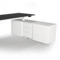 Kerkmann - Bureau Move-3 antraciet 180cm elektrisch met archiefkast