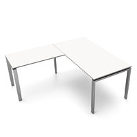 Meubelen-Online - Hoekbureau Beta 160cm wit hoogte verstelbaar