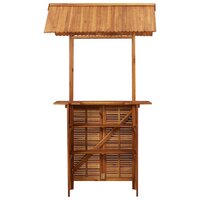 Meubelen-Online - Tuintafel met bar en afdak voor buiten 122x106x217cm hout