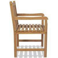 Meubelen-Online - Tuinstoel HG set 2 st massief teakhout