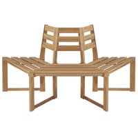 Meubelen-Online - Tuinbank boombank half-zeshoekig 160cm acaciahout